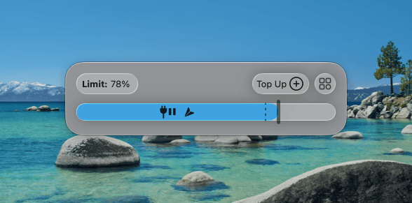 AlDente charge limit on Setapp for MacBook battery