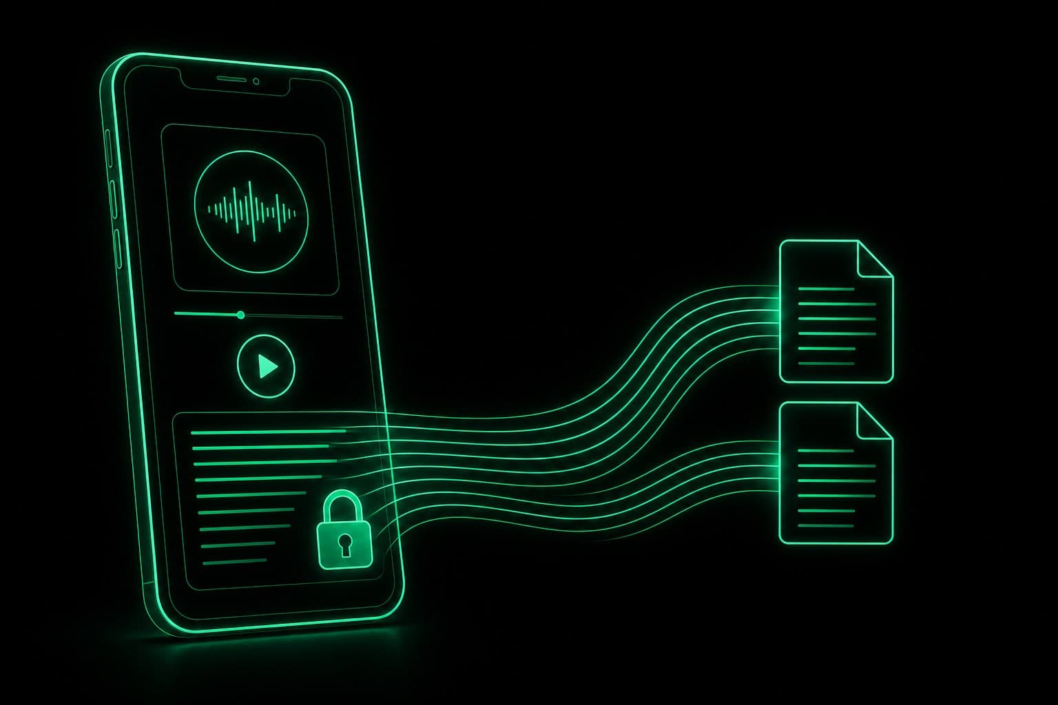 spotify podcast transcript locked in a phone app, exported as text files
