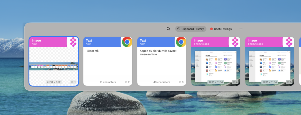 Paste clipboard history on Setapp for Mac