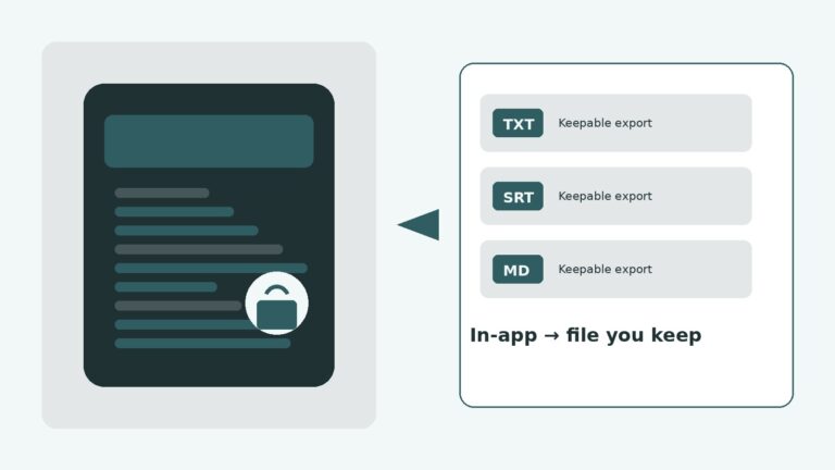 apple podcast transcript generator turning in-app read-along into a keepable text file